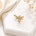 Bee Crystal Ear Cuff