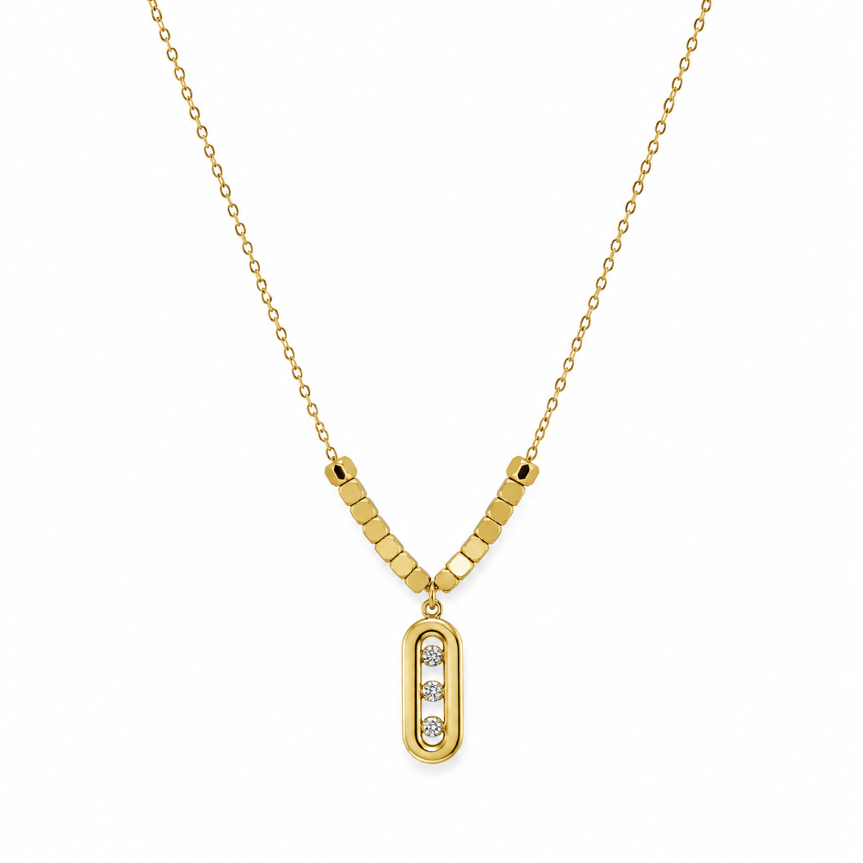 Crystal Bar Necklace