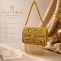 Royal Bloom Fringe Clutch