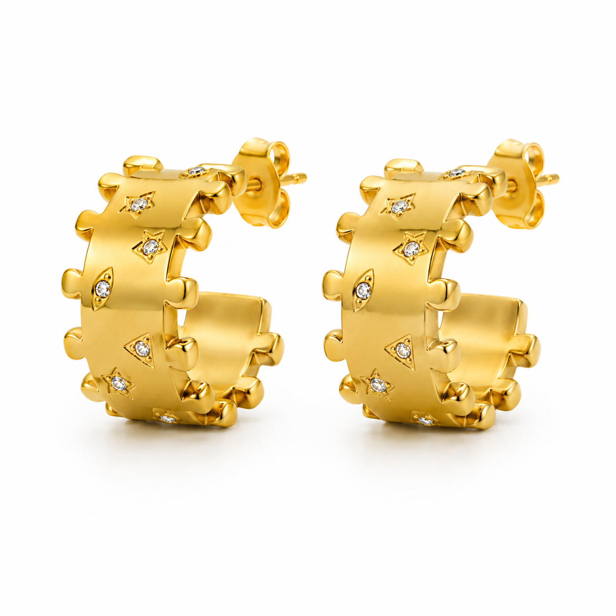 Celestial Crown Hoops