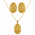 Woven gold set