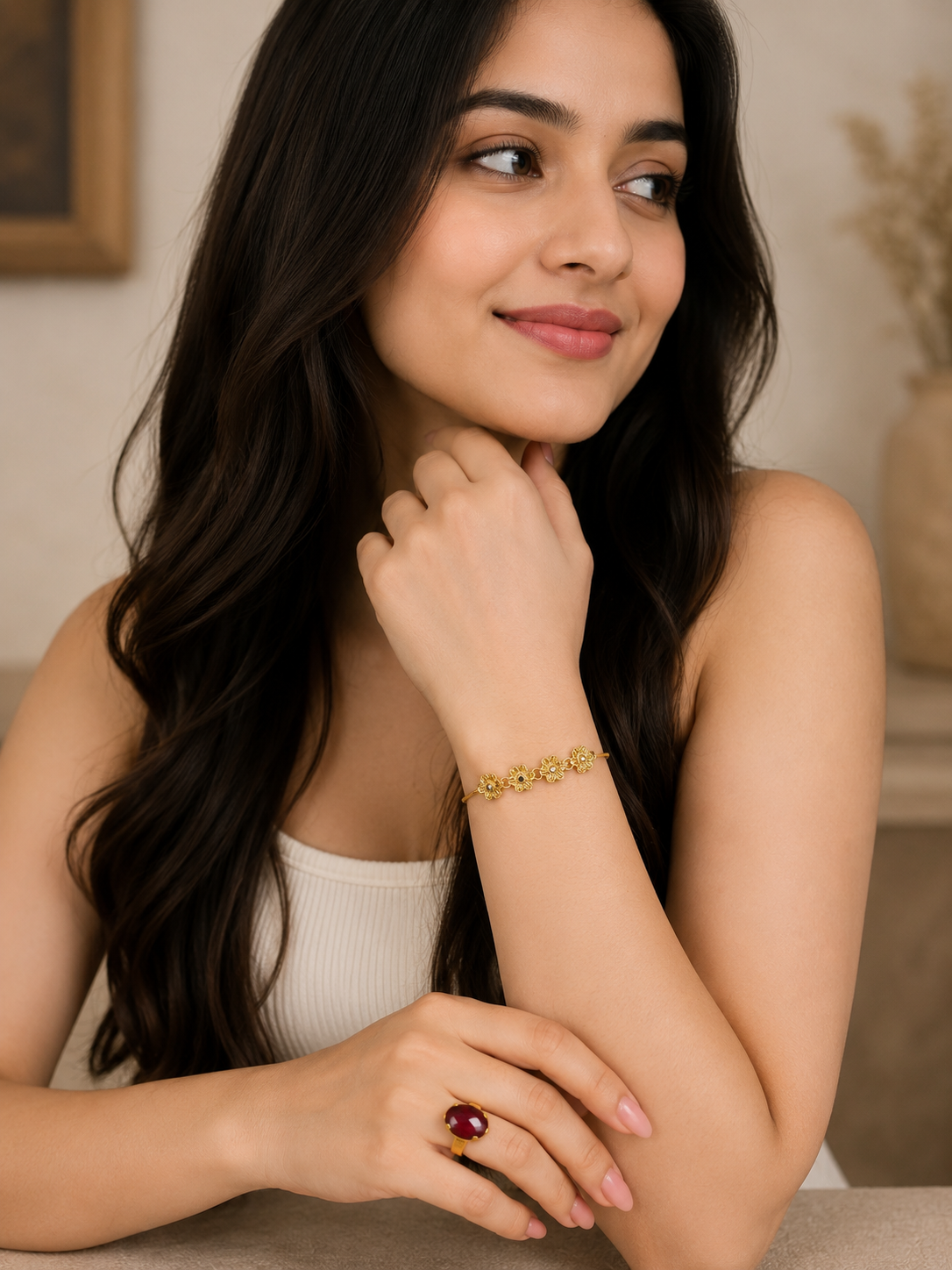 Graceful (feel like gold) 18k gold plated bracelet