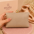 Champagne Glow Evening Clutch (palm size)