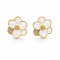 Floral earrings studs