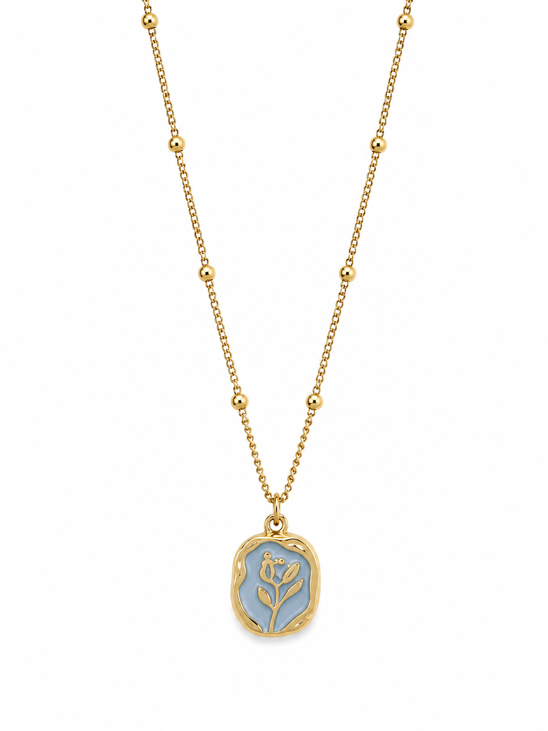 ROSE GOLD PENDANT & BALL CHAIN