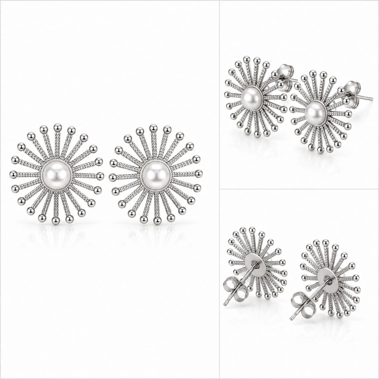 Pearl Radiance Statement earrings