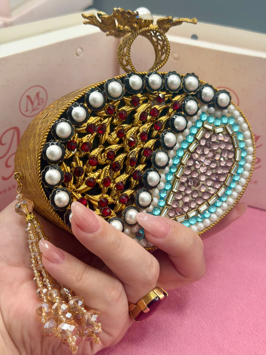 Ruby Royale Turkish Clutch