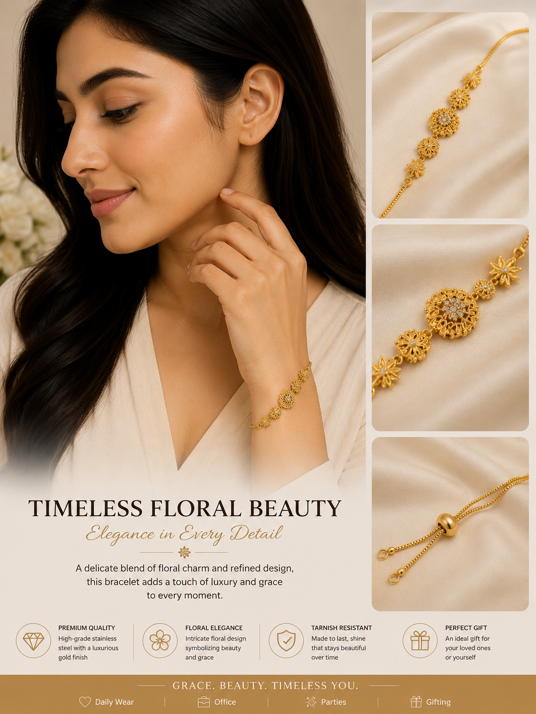 18k plated Bracelets