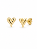 GOLDEN HEART STUDS