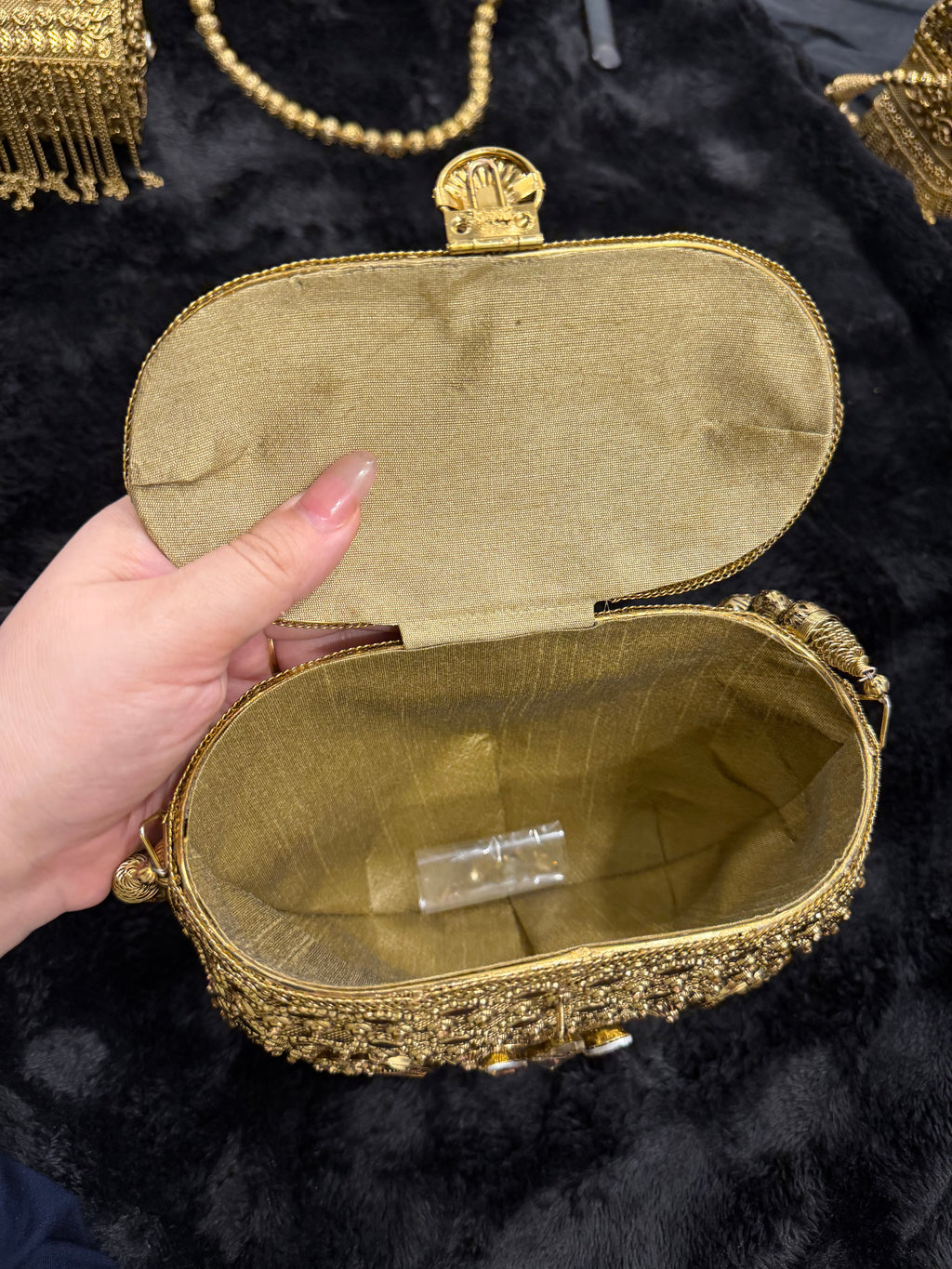 Celestial Luxe Gold Clutch