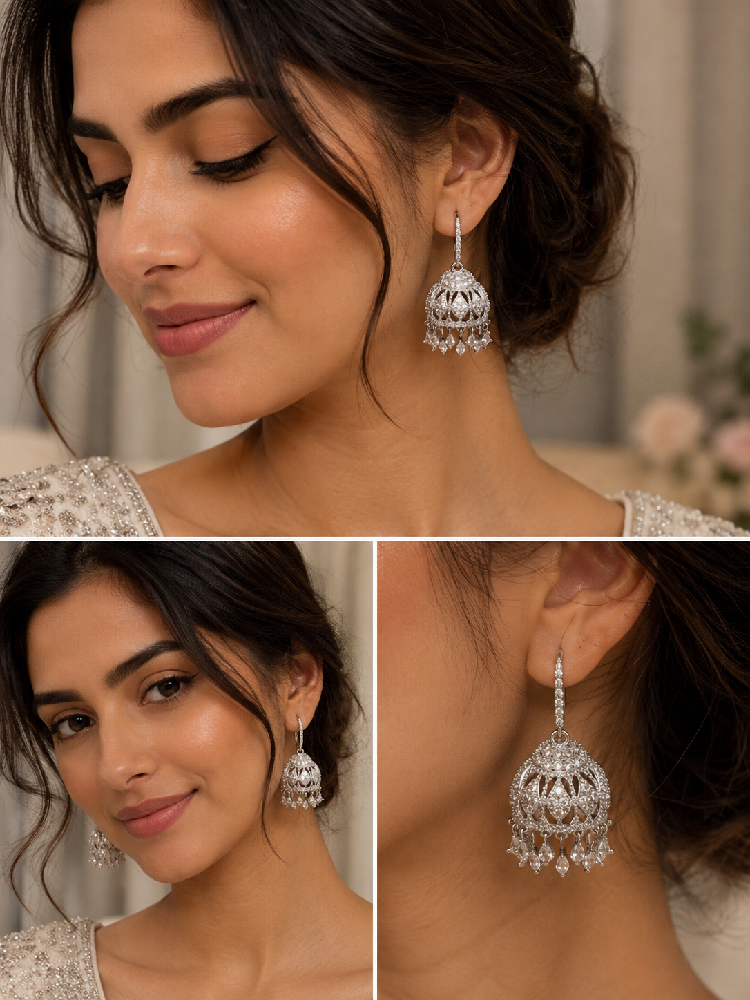 Zircon cutt jhumkay