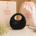 Midnight Crystal Clutch