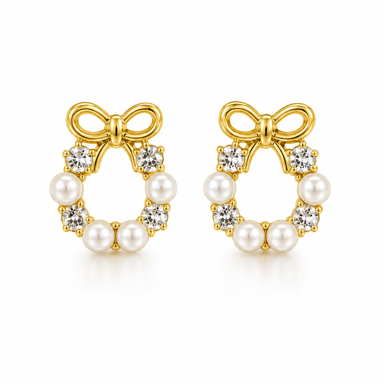 Bow earings studs
