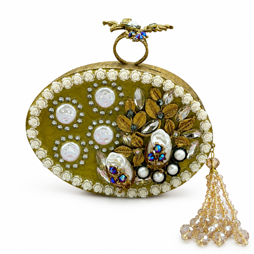 Turkish Pearl Bloom Clutch