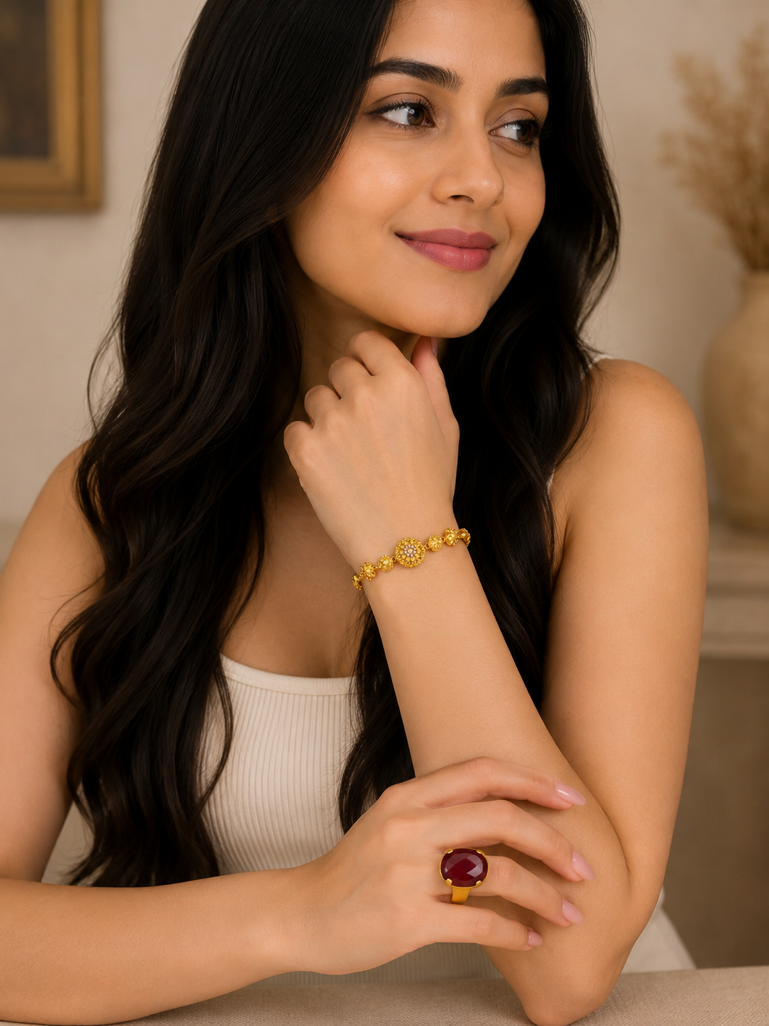 Graceful (feel like gold) 18k gold plated bracelet