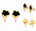 Mid night drip  ear studs