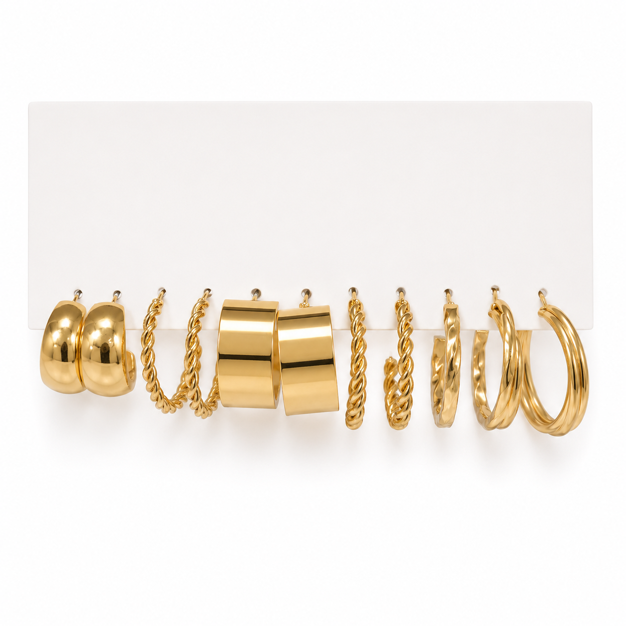 Hoops earings stack