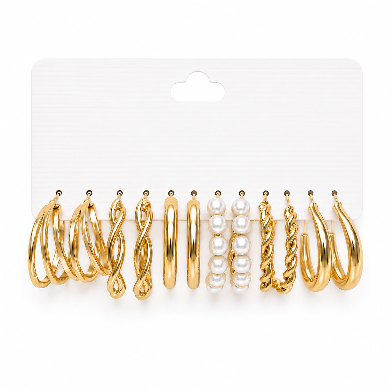 Hoops earings stack