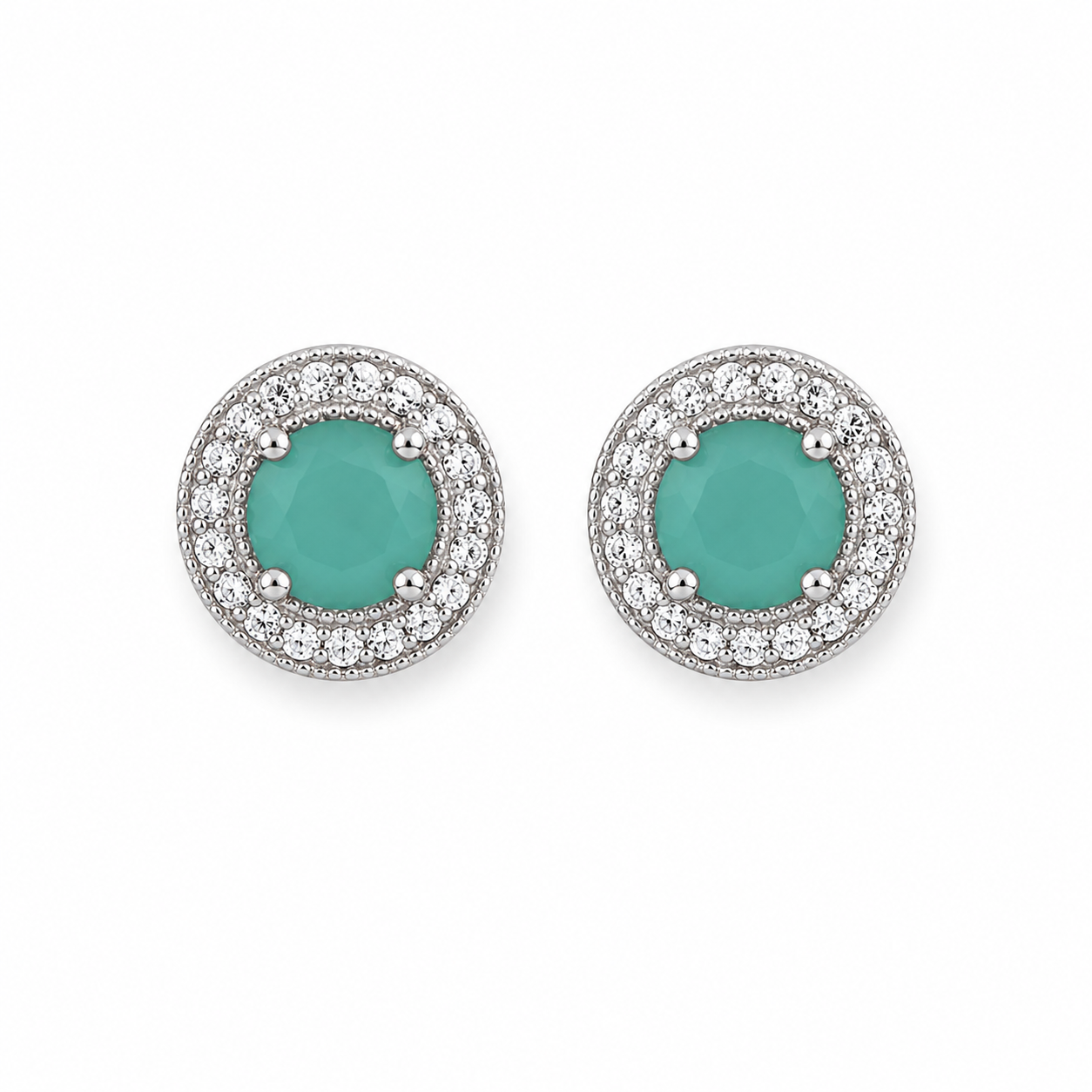 MINIMAL AQUA EARSTUDS
