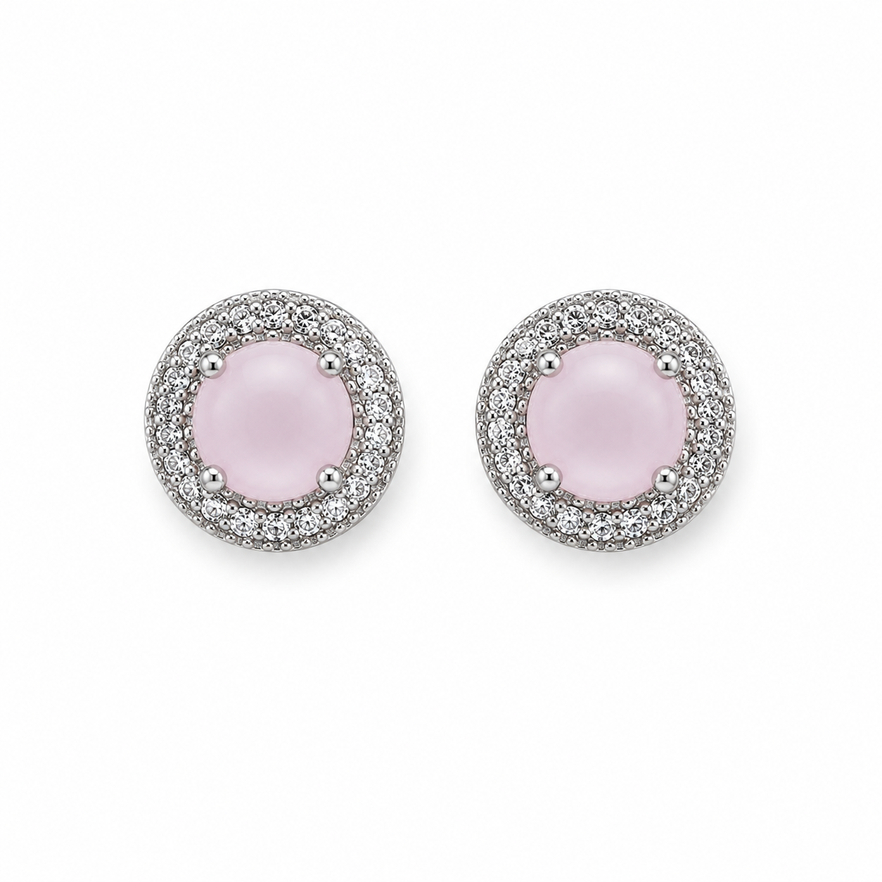 MINIMAL BABYPINK ZIRCON EARSTUDS