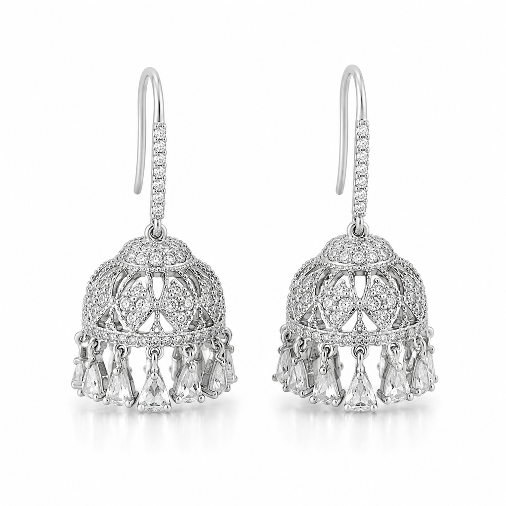 Zircon cutt jhumkay