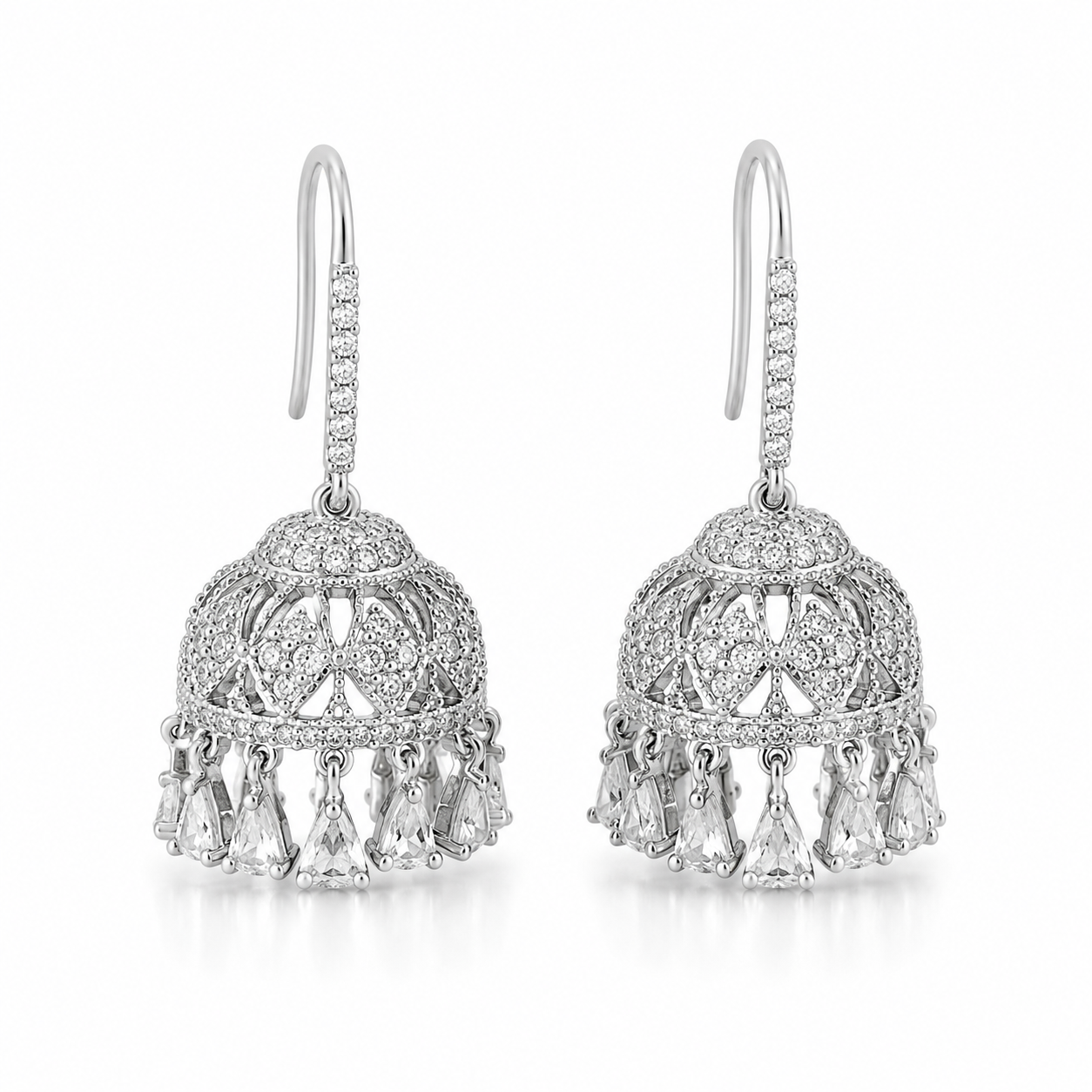 Zircon cutt jhumkay