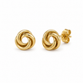 GOLD KNOT STUDS EARRINGS