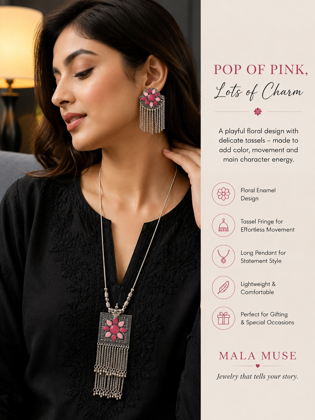 Pink pop oxidized set