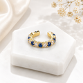 Blue Sapphire Ear Cuff