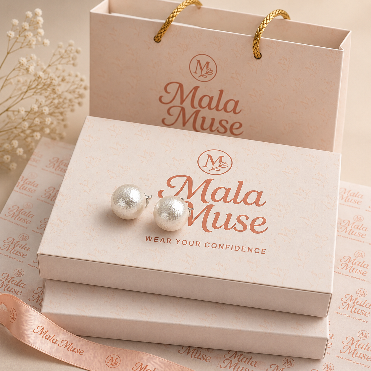 Luna Pearl Studs