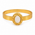Mother of pearl stone bangle