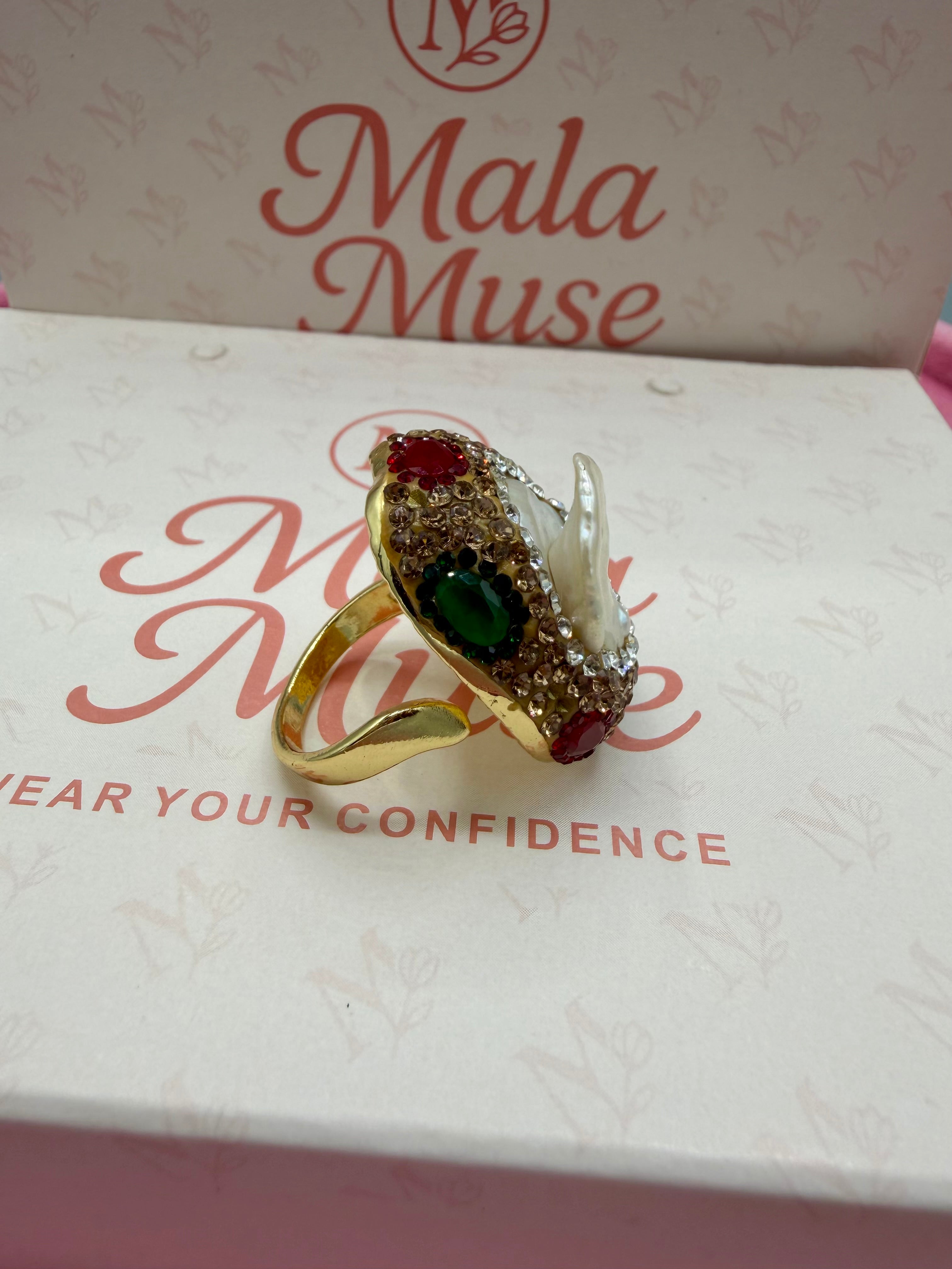 Turkish Regal Pearl Statement Ring