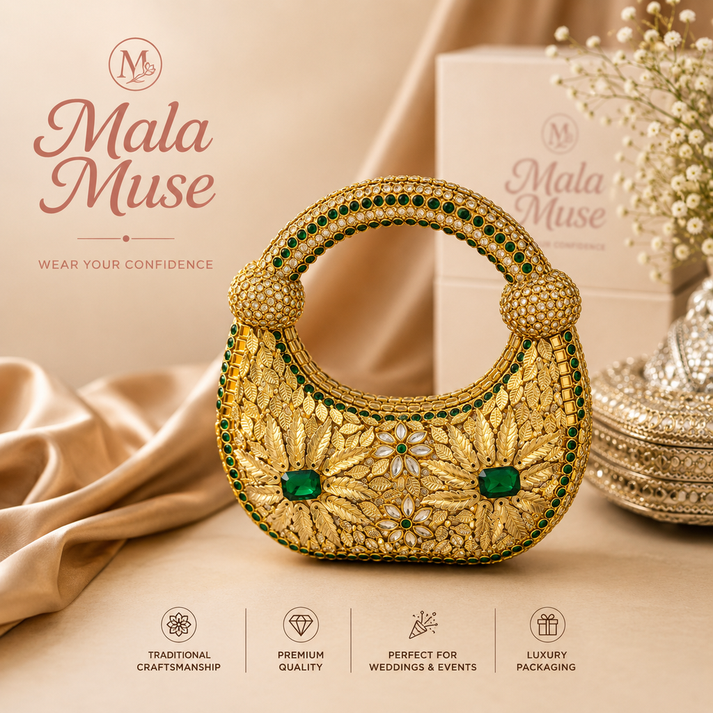 Emerald Royale Crystal Clutch