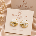 Pearl Shell Statement Stud earings