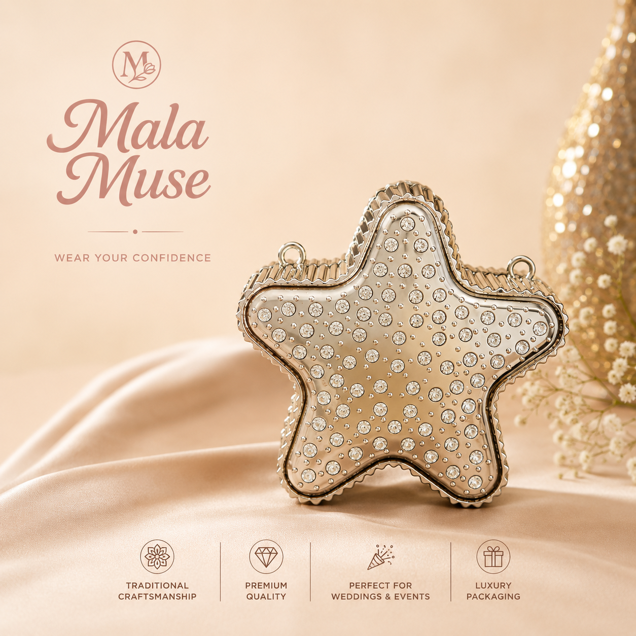 Star Crystal Clutch (metal)