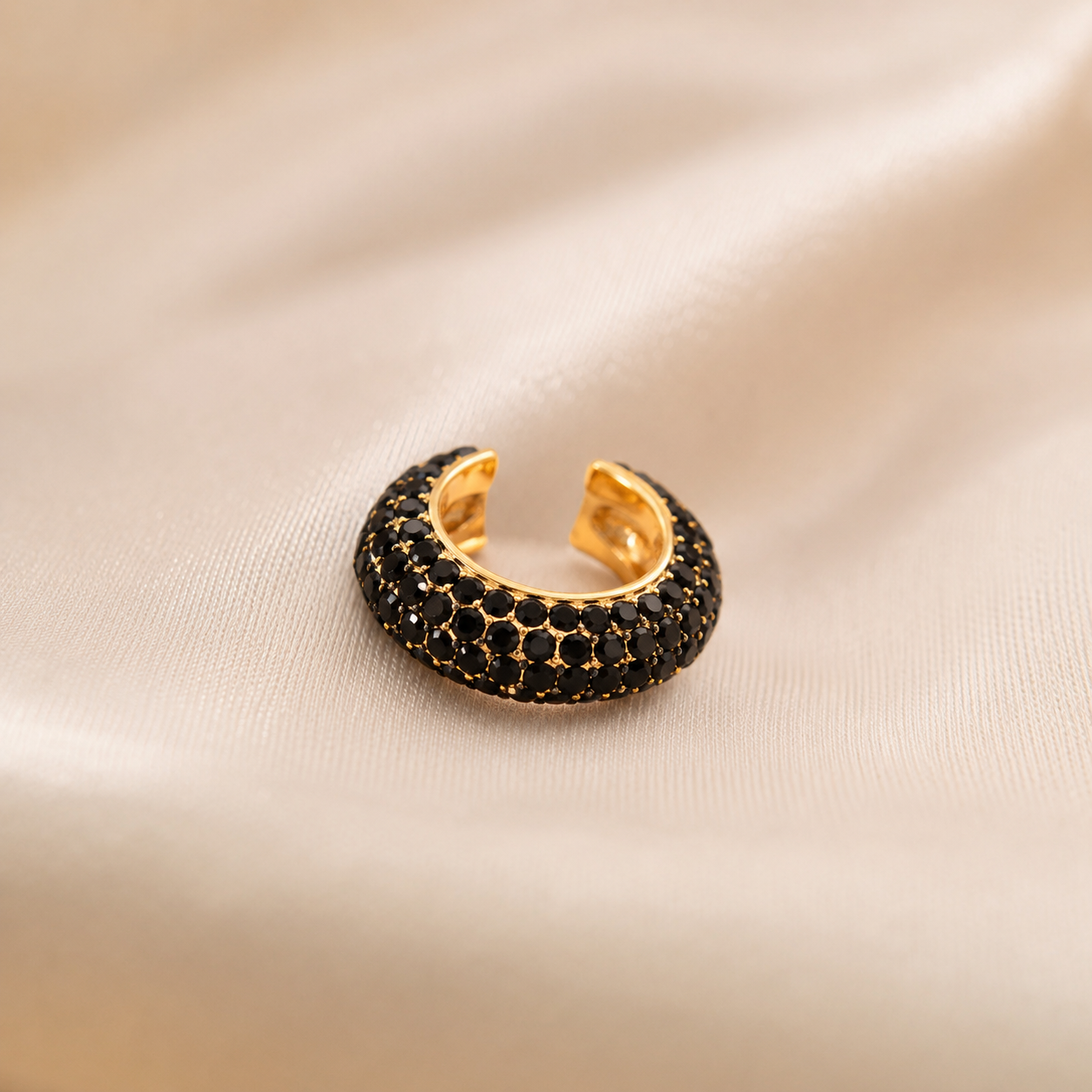 Black Pavé Ear Cuff