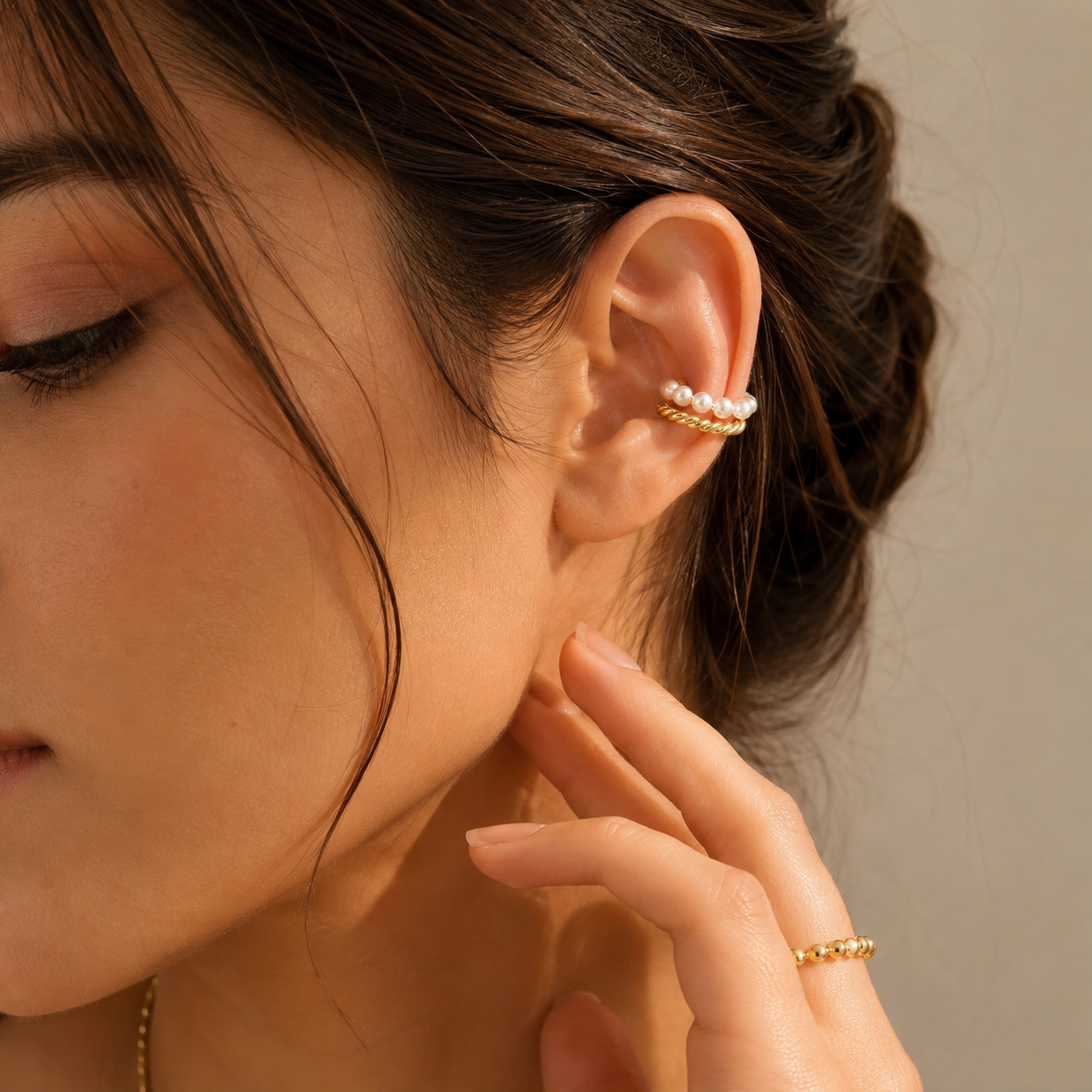 Pearl Twist Ear Cuff