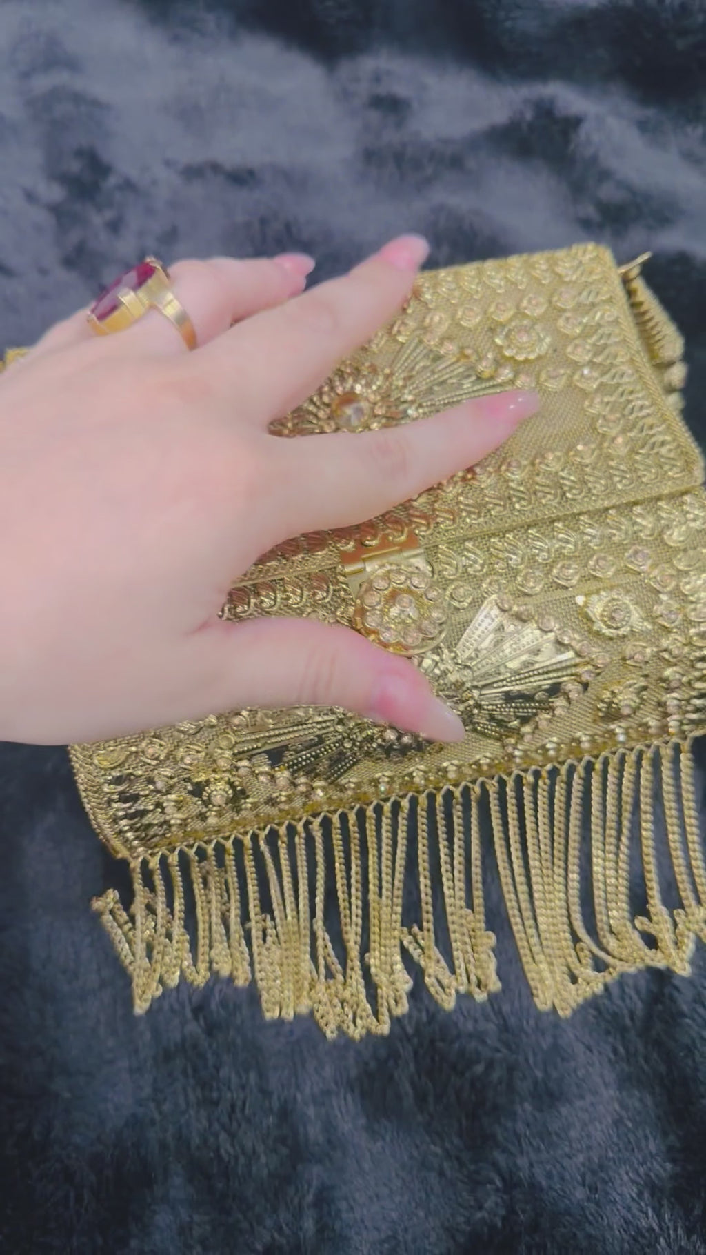 Regal Fringe Heritage Clutch